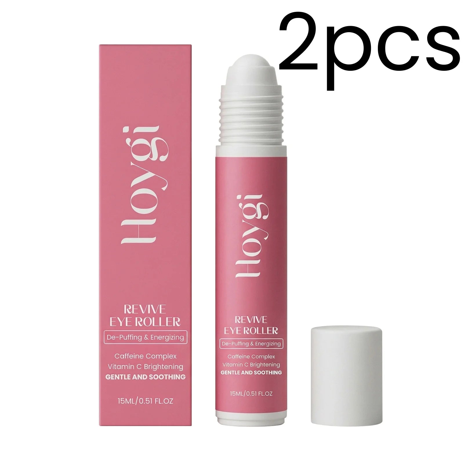 Hoygi Vitamin C Eye Roller Serum – Dark Circles & Puffiness Eye Roller Serum Oasis Select 2pcs