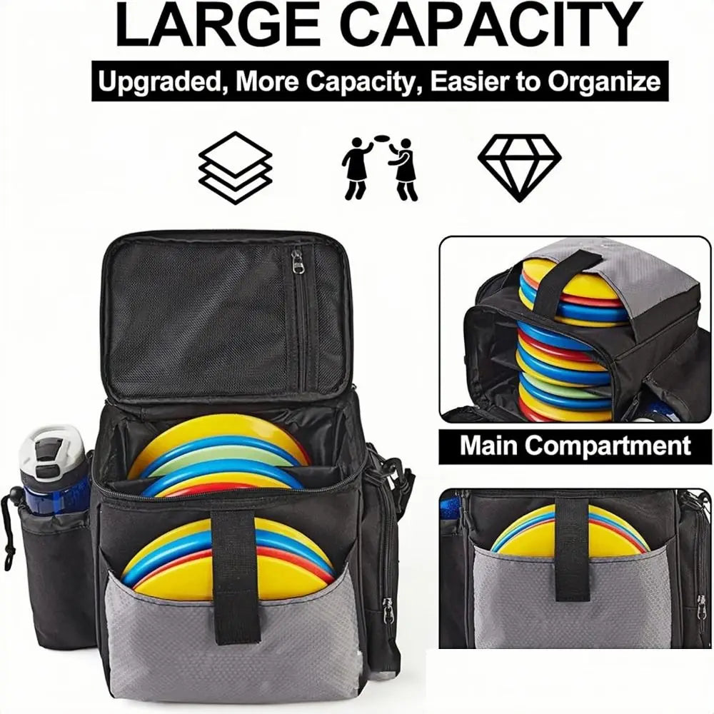Disc Golf Starter Bag – Waterproof, Large Capacity, 13+ Discs Disc Golf Bag Oasis Select