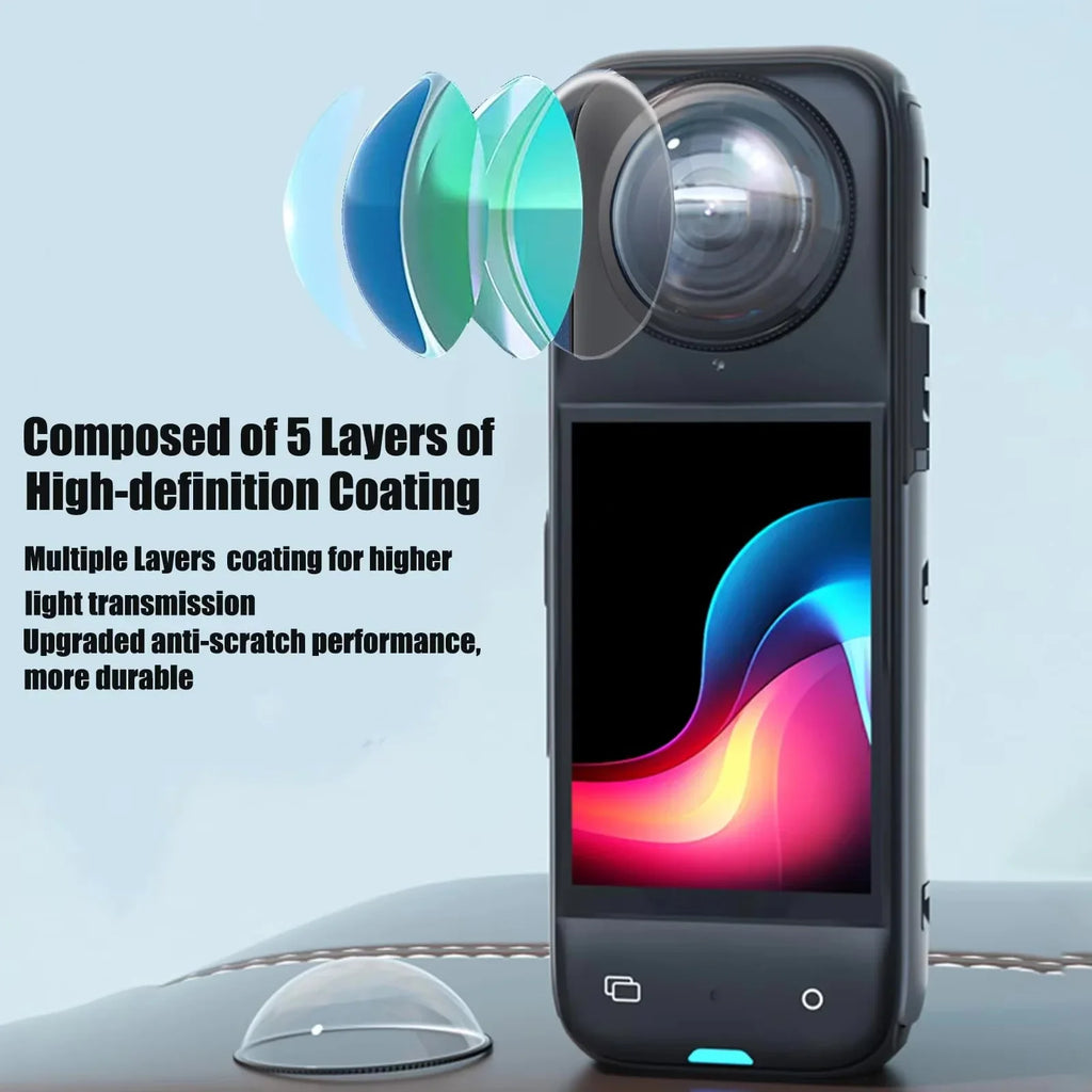 Tempered Glass Lens Guards for Insta360 X5/X4/X3/X2 & X4 AIR