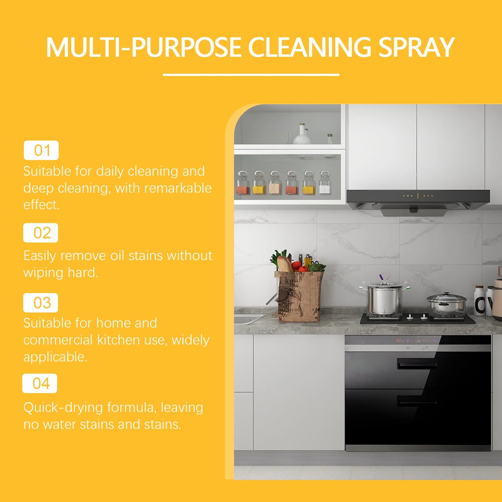 Jakehoe Kitchen Degreasing Cleaning Spray Suitable For Bbq Oven Stove Powerful Removal Of Oil Multipurpose Wash Home Use Cleaner Oasis Select
