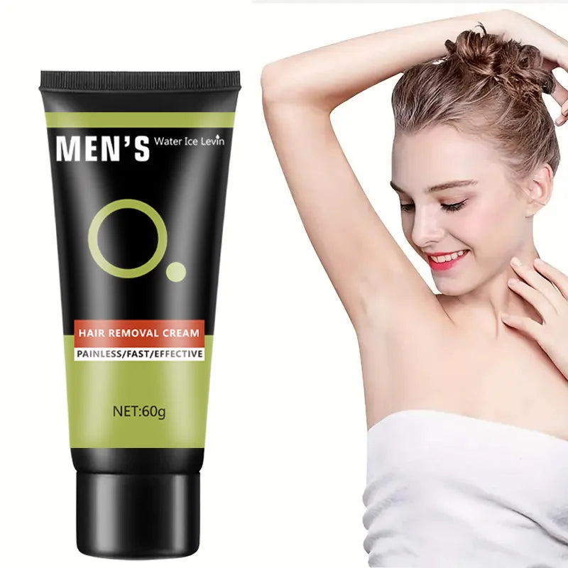 Hair Removal Cream - Mild and Effective, Suitable for Chest, Arms, Beard and Armpits, No Beverage Required, 60g Oasis Select