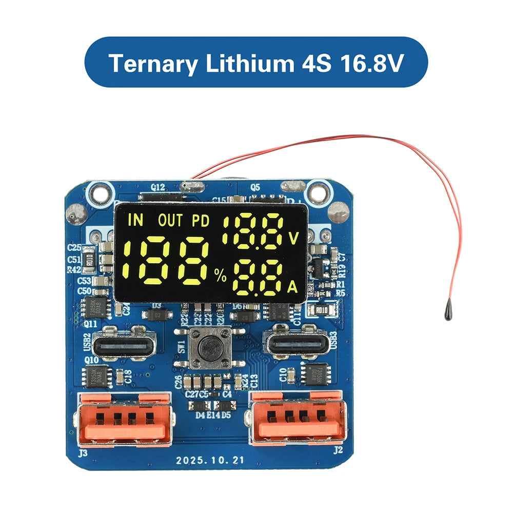 4S PD 100W Fast Charging Module 20V 5A High Power Charge/Discharge Buck-Boost Module Bidirectional Charging Circuit Board Oasis Select Type B
