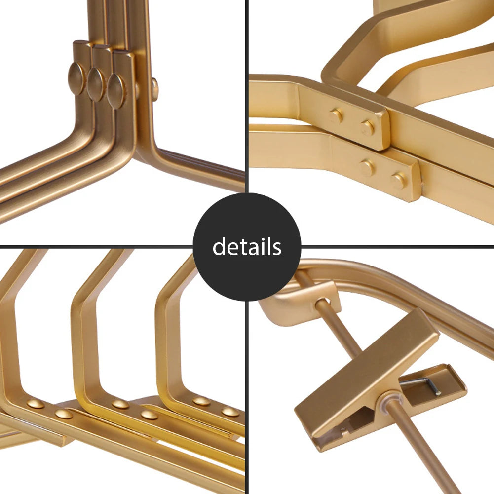 5-Pack Heavy-Duty Aluminum Alloy Coat Hangers | Clothes Rack