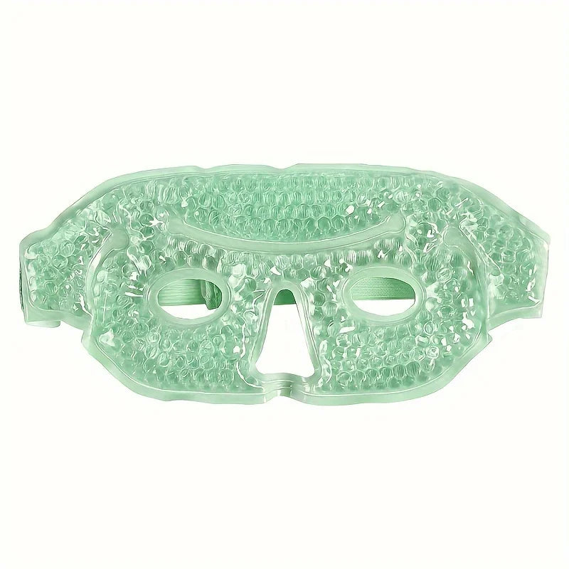Hot and Cold Compress Half-Eye Mask in 3 Colors, Single Pack Oasis Select Green