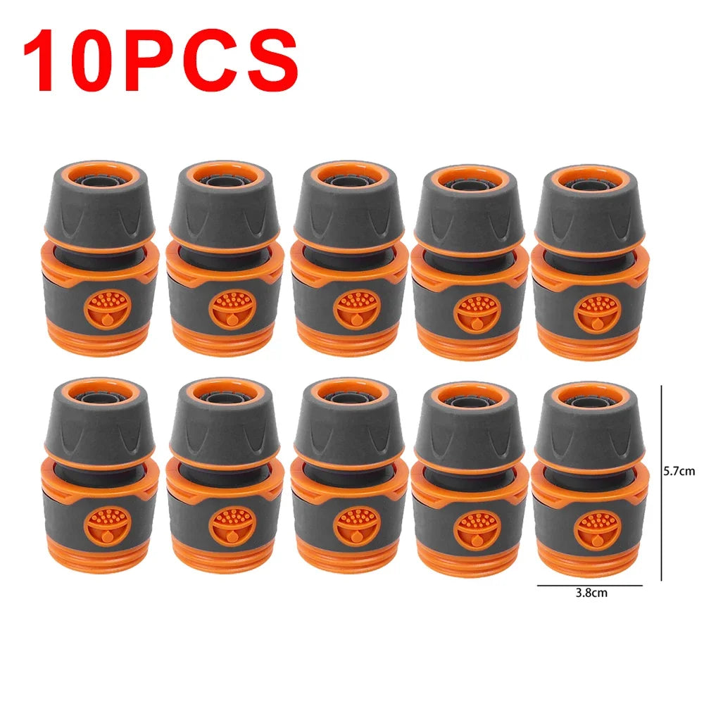 10/1PCS Garden Hose Quick Connector Faucet Extender Hose Connection Joint Garden Water Pipe Connectors Watering Pipe Fittings Oasis Select SGLJ-10PCS 1/2''