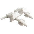 Toilet Seats Hinge Bolts Set Plastic White Toilet S-Eat Hinge Replacement Kit Toilet Seats Fastener Bathroom Accessories Oasis Select white