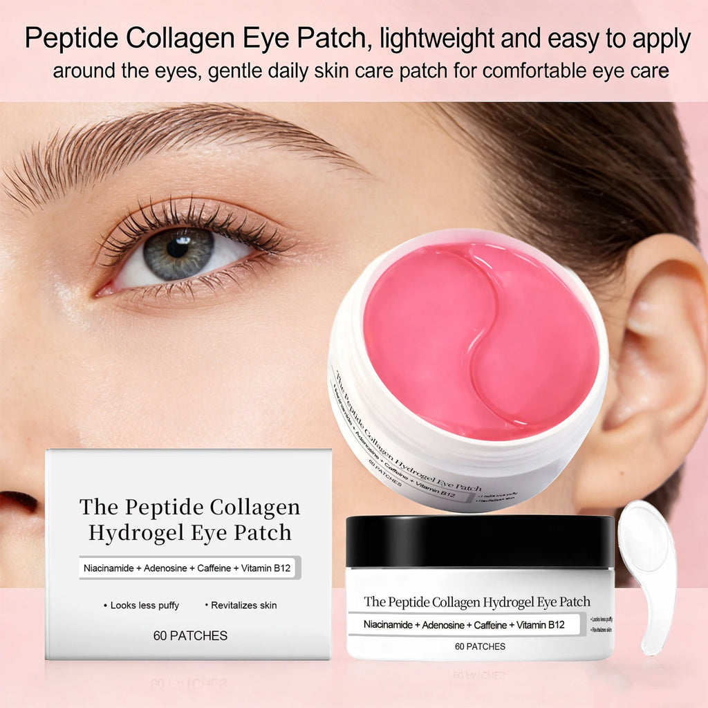 Peptide Collagen Eye Patch Reduce Wrinkles Dark Circles Removal Firming and Lifting Nourishing Nicotinamide Eye Skin Care 60PCS Oasis Select