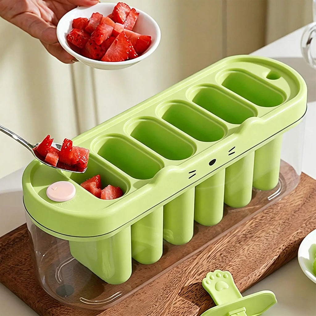 Pop Stick Maker Mold Popsicles Molds 6 Cavity Popsicles Molds Silicone Popsicles Maker Mold Ice Pop Molds Popsicles Sticks Oasis Select