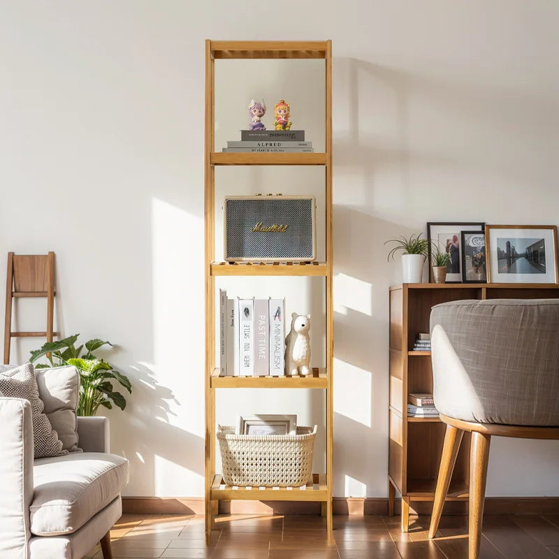 Bedroom shelf wooden frame multi-layer living room floor bathroom storage kitchen storage rack Nanzhu simple succulent frame Oasis Select