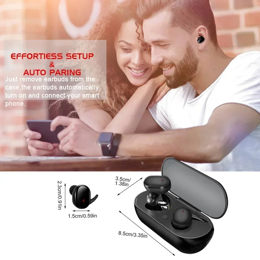 TWS Bluetooth Earphones 5.0 Wireless Stereo Earbuds In-ear Noise Reduction Waterproof Headphones With Charging Case Oasis Select