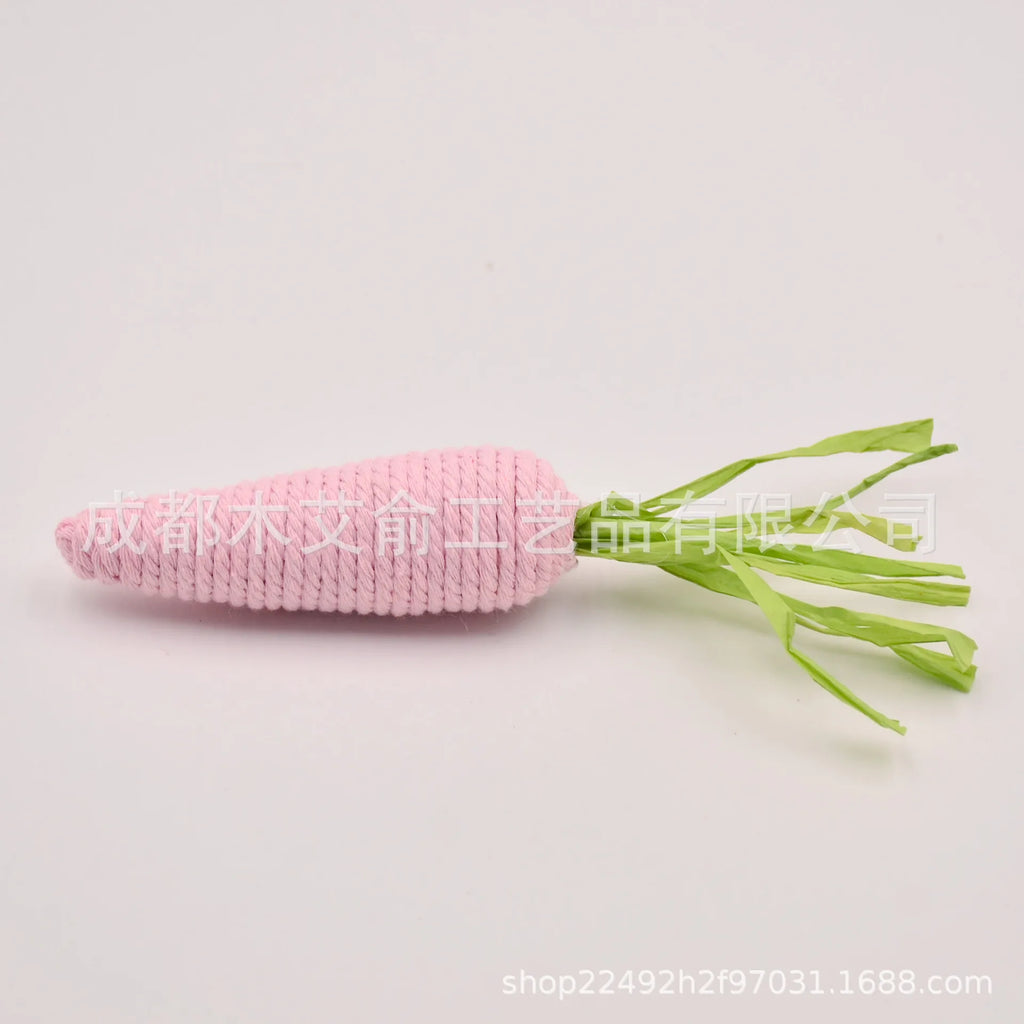 Easter Carrot Tray Decoration Twine Decoration Scene Layout Oasis Select Light pink 15cm