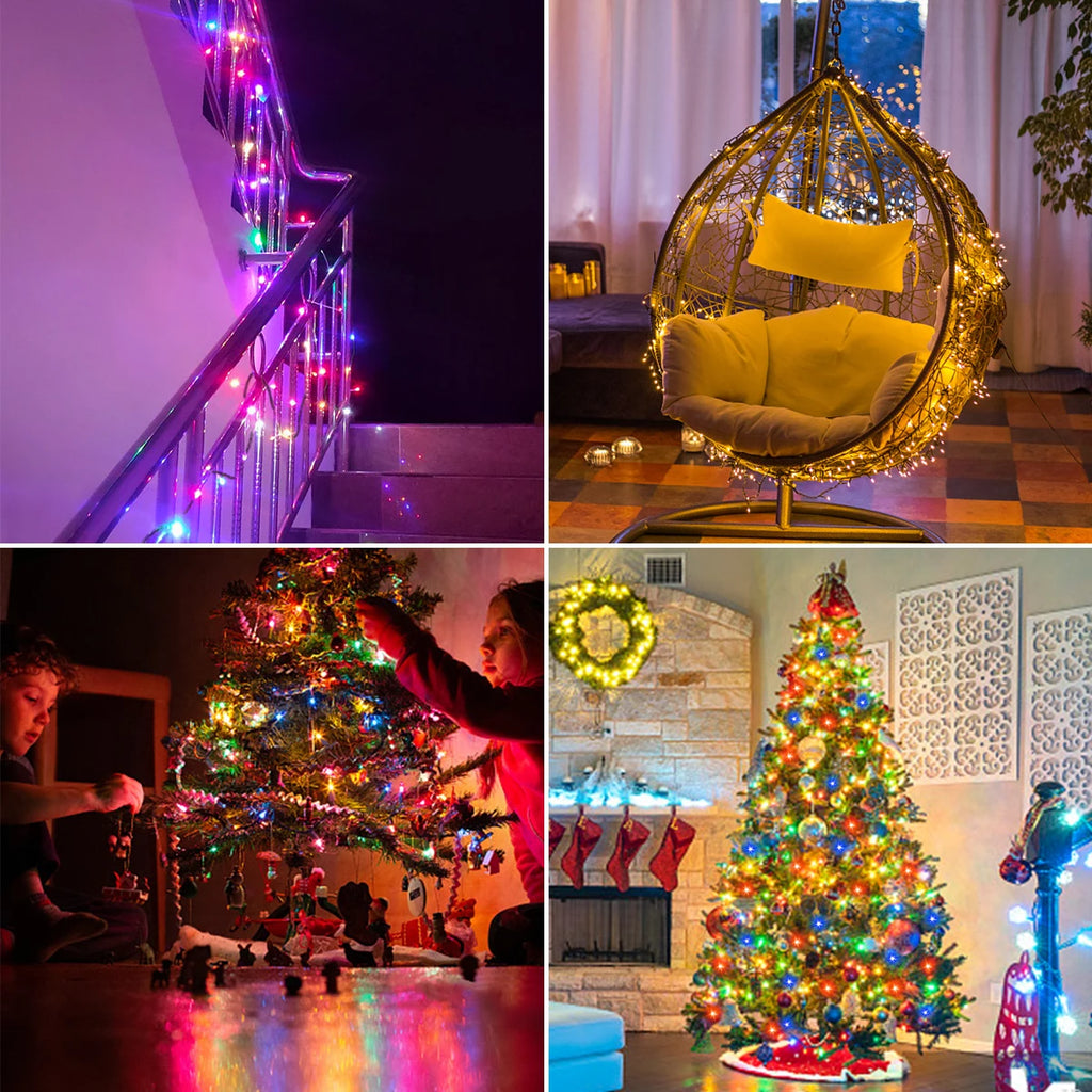Colorful/Warm Fairy String Lights 10M-100M Waterproof Garlands 220V 110V Outdoor Garden Street Holiday Christmas Tree Lamp Chain Oasis Select