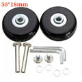 Casters Silent Repair Replacement Universal Durable Travel Luggage Wheel Suitcase Parts Axles Sliding Wear Resistant Flexible Oasis Select 50mmx18mm-2pcs