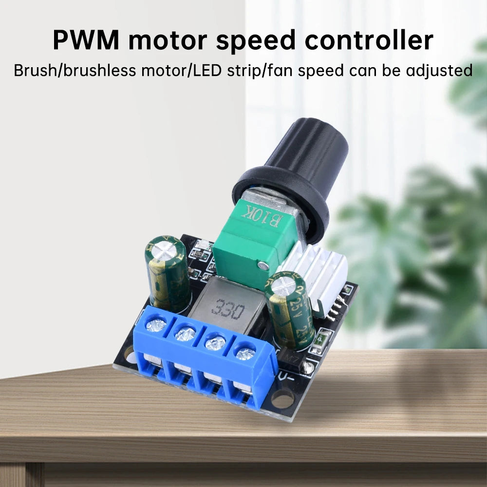 DC12V 24V PWM Motor Speed Controller LED Dimmer B10K Potentiometer Knob For Brush Motor Brushless Motor LED Light Strip Oasis Select