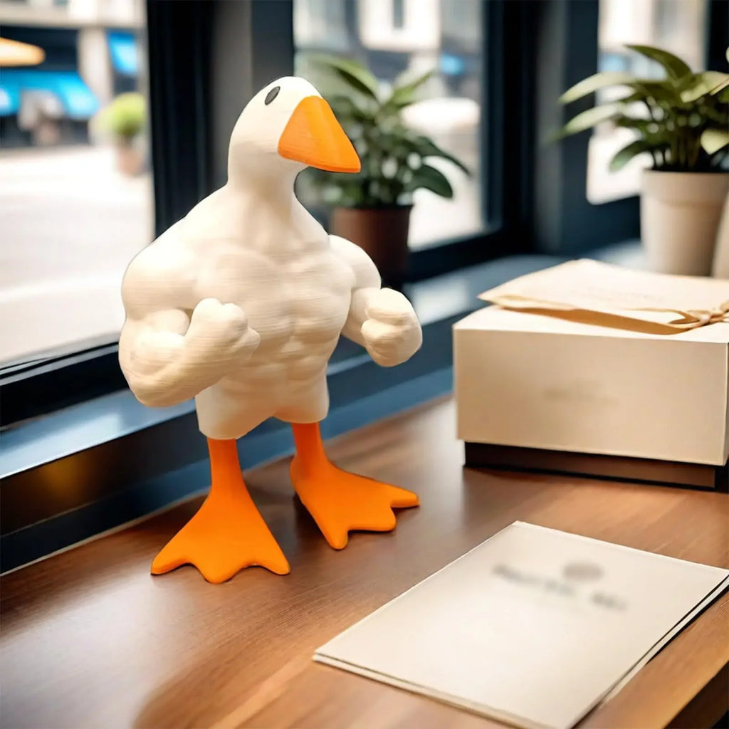 Funny Creative Muscle Duck Home Decoration Garden Decoration Home Resin Crafts Wholesale Decoration Home Decor Oasis Select