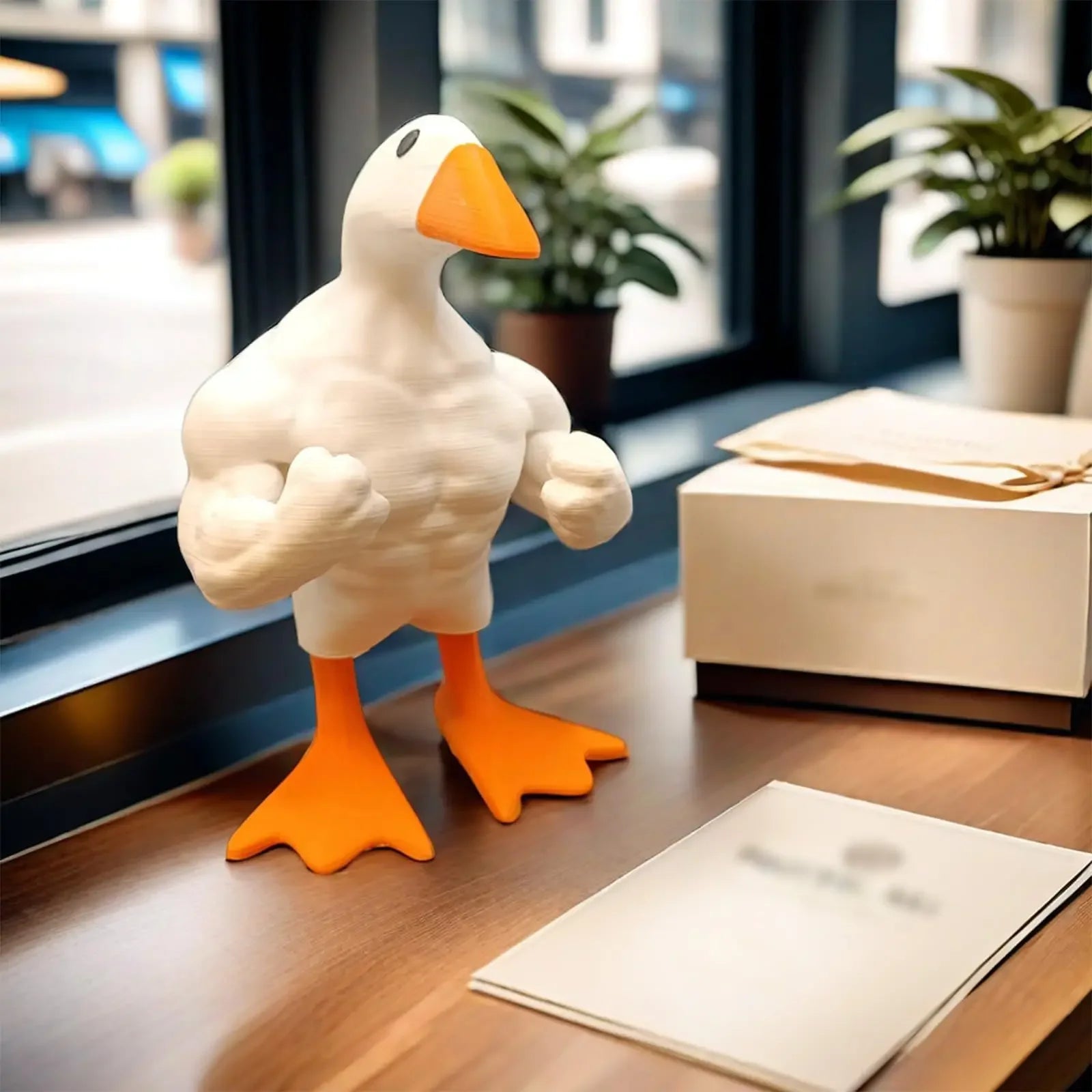 Funny Creative Muscle Duck Home Decoration Garden Decoration Home Resin Crafts Wholesale Decoration Home Decor Oasis Select