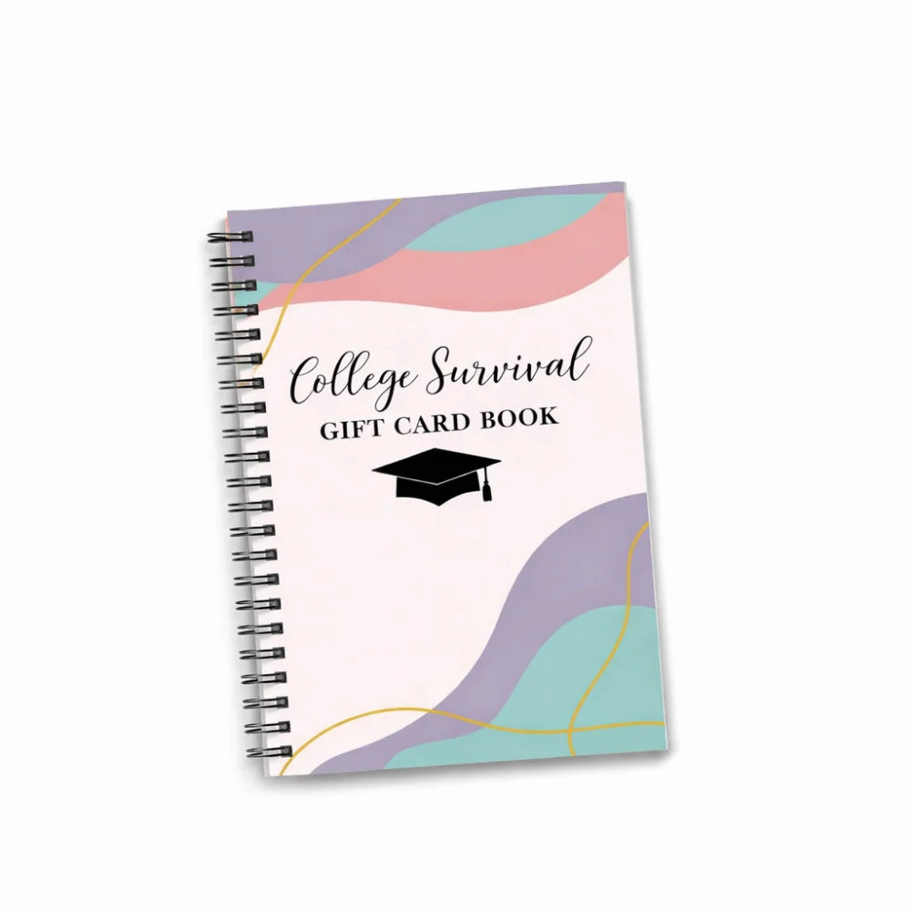 College Survival Gift Card Book Gift Keepsake Paper Souvenir Festive Card Organizer Graduation Party Note Book Oasis Select Style B
