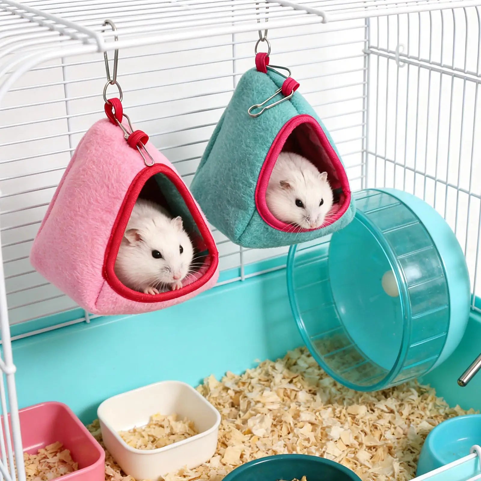 Pet Hammock Hamster Cage Bed Guinea Pig Bed Hamster Warm Bed Winter Pet Toy Hamster Cage House Hanging House Bed Mice Rat Nest Oasis Select