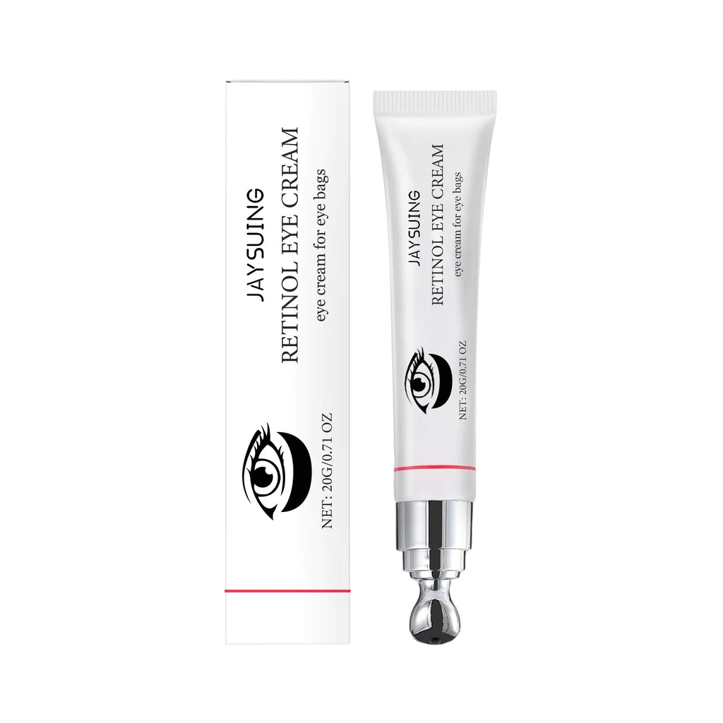 Jaysuing Retinol Roller Eye Cream Reduce Eyes Puffiness Moisturizing Care Cream Brightening Firming Lifting Under the Eyes Cream Oasis Select 20g boxed
