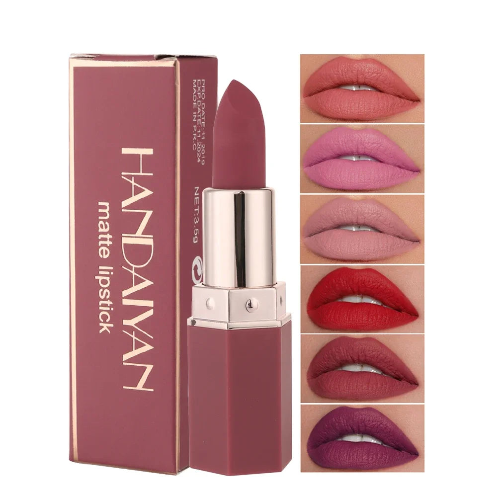 Handaiyan 6-Shade Matte Velvet Lip Liner – Waterproof & Long-Last