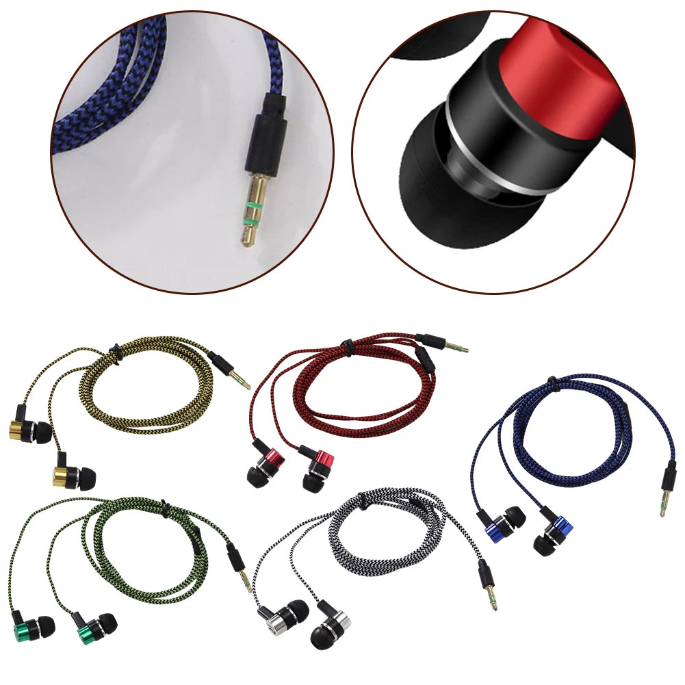 3.5mm In-Ear Wired Headphone 2 Basic Box Bass Stereo Earbuds Mobile Headphone Noise Cancelling Superb Bass Stereo Earphone Oasis Select