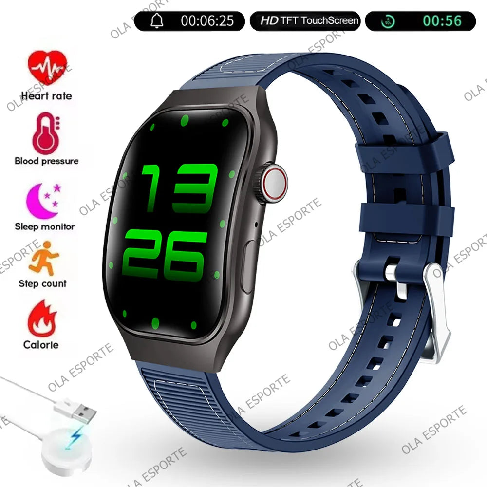 Ola Esporte 2.01" HD Smart Watch – ECG+PPG & Bluetooth Calls