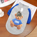 Dog Clothes with Fleece Sweatshirts, Cat Warm Thickened Cat Clothes, Universal Pet Clothing and Supplies Dog Clothes Oasis Select Blue Bear 3XL