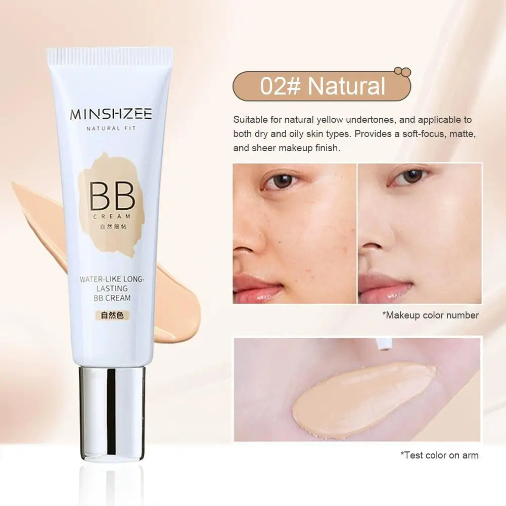 Hydrating BB Cream Liquid Foundation Evens Skin Tone, Lightweight Face Concealer Isolation, Brightening Hydrating & Matte Finish Oasis Select