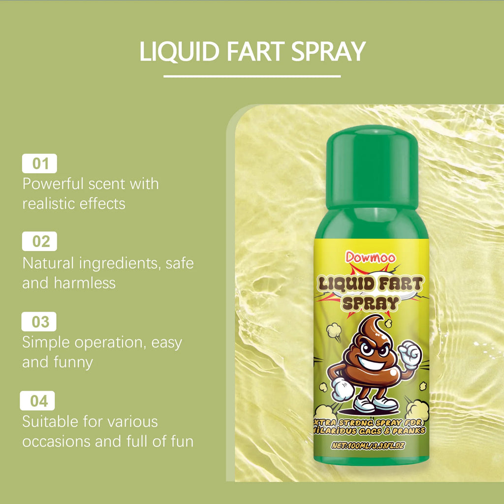 Fart Stink Spray Prank Gag Gift April Fools Day Party Joke Funny Trick Novelty Portable Natural Safe Formula For Adults Teens Oasis Select