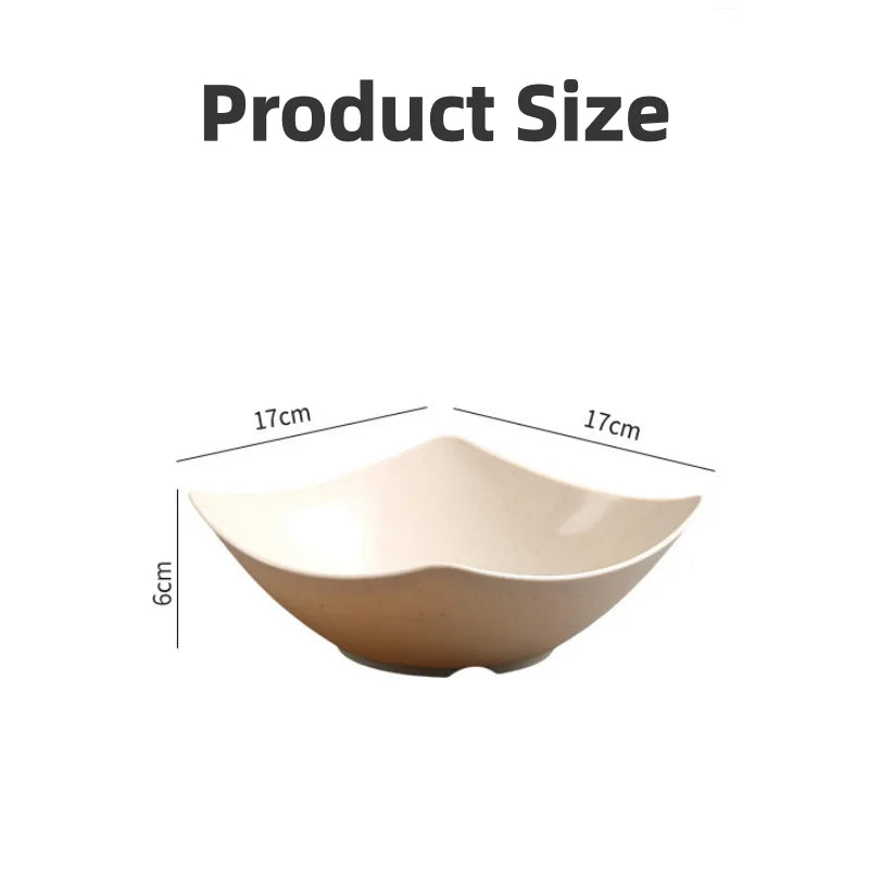 4pcs Salad Bowl Set Western Salad Dish Durable Plastic Bowls, Food Storage Containers for Family Gatherings and Everyday Use Oasis Select