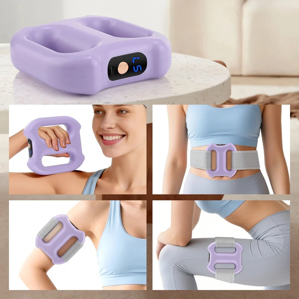 Electric Dual-Ring Vibration Massager with Belt | Full Body
