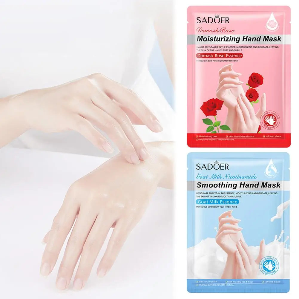 Hydrating Hand Mask Gloves – Rose & Niacinamide Moisturizing Hand Mask Gloves Oasis Select