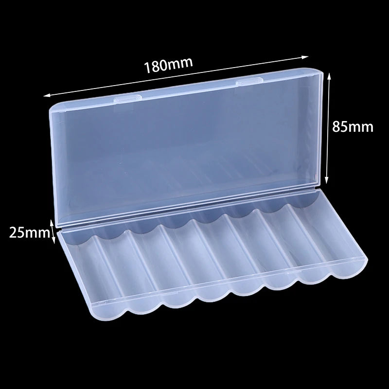 Durable Storage Box for 21700 Battery – 1 to 8 Section, made of High-Quality PP Plastic Oasis Select D13 1PCS