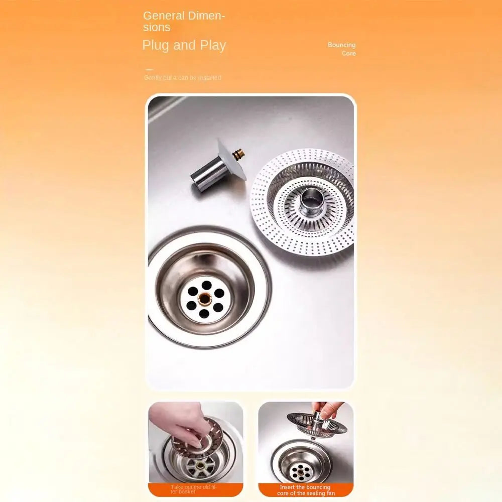 Durable Anti Clog Kitchen Sink Strainer Floor Drain Plug Anti-blocking Mesh Trap Hair Clean Up Food Catcher Tools Drain Filter Oasis Select