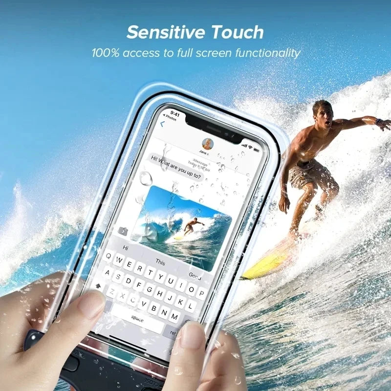 Swimming Bags Waterproof Phone Case Water proof Bag Mobile Phone Pouch PV Cover for iPhone 12 Pro Xs Max XR X 8 7 Galaxy S10 Oasis Select