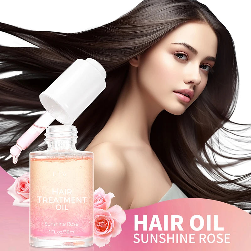 EJW Hair Oil Serum for Frizzy Hair,Smooth & Shine Anti-frizz Hair Serum,Morocco Oil Silk Bright Hair Frizz-free Serum. Oasis Select