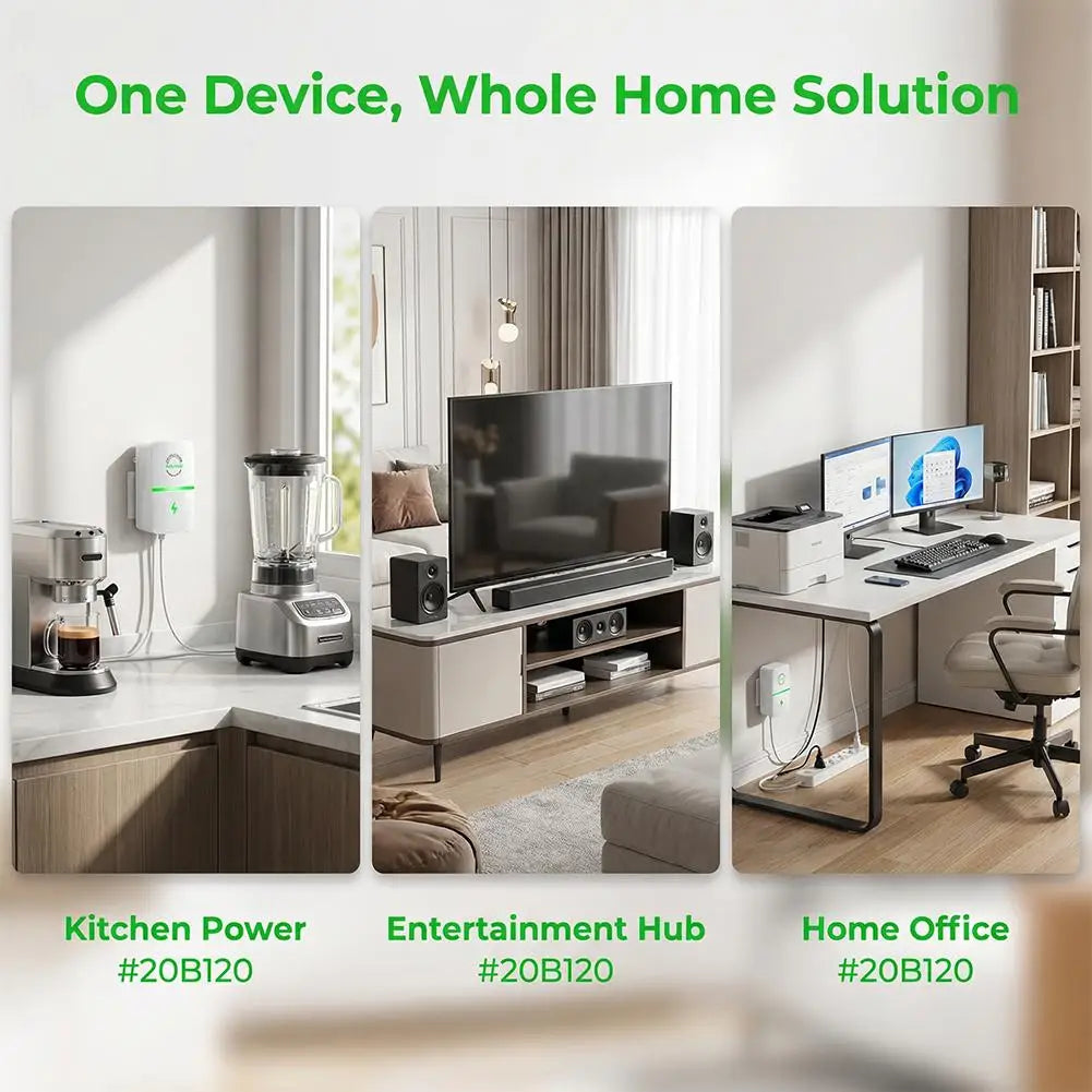 Smart Power Factor Saver – Energy Saving Device US/EU Plug
