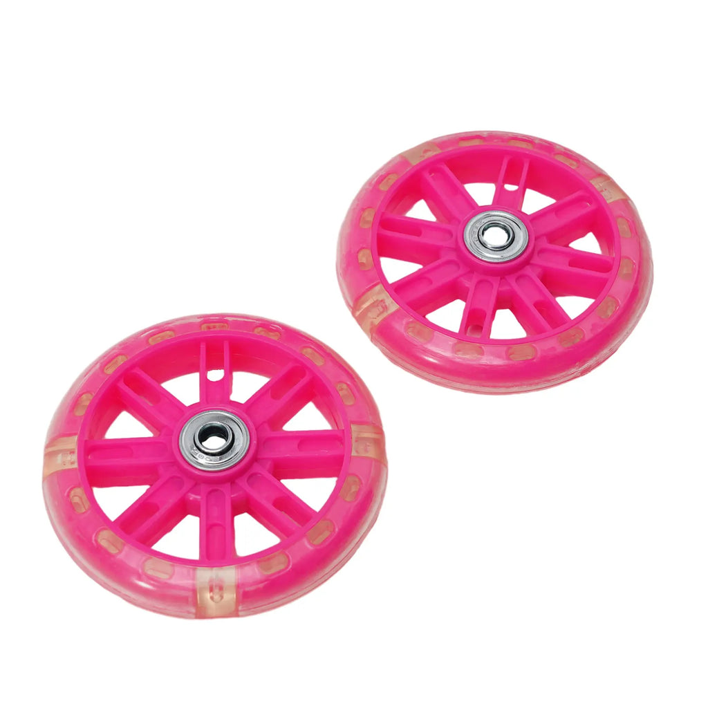 LED Flash Scooter Wheel 110mm Children Scooter Replacement Wheels 5 Colors Lighting Outdoor Bike Accessories Bearing Assist Tool Oasis Select