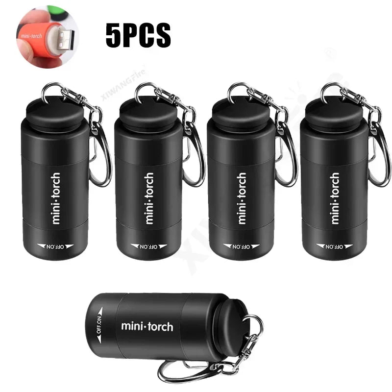 USB Rechargeable Mini LED Keychain Flashlight | Waterproof