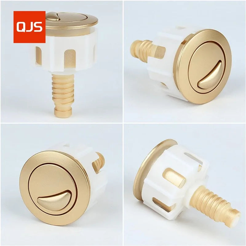 Toilet Flush Button Cistern Flusher Replacement Parts, Toilet Push Button Easy Installation Modern Bathroom Upgrade (Matt Gold) Oasis Select
