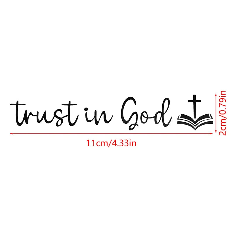 Trust In God Mirror Decal, Car Decals For Women, Faith Mirror Decal, Cute Vinyl Decal, Christian Car Mirror Decal, Religious Car Oasis Select