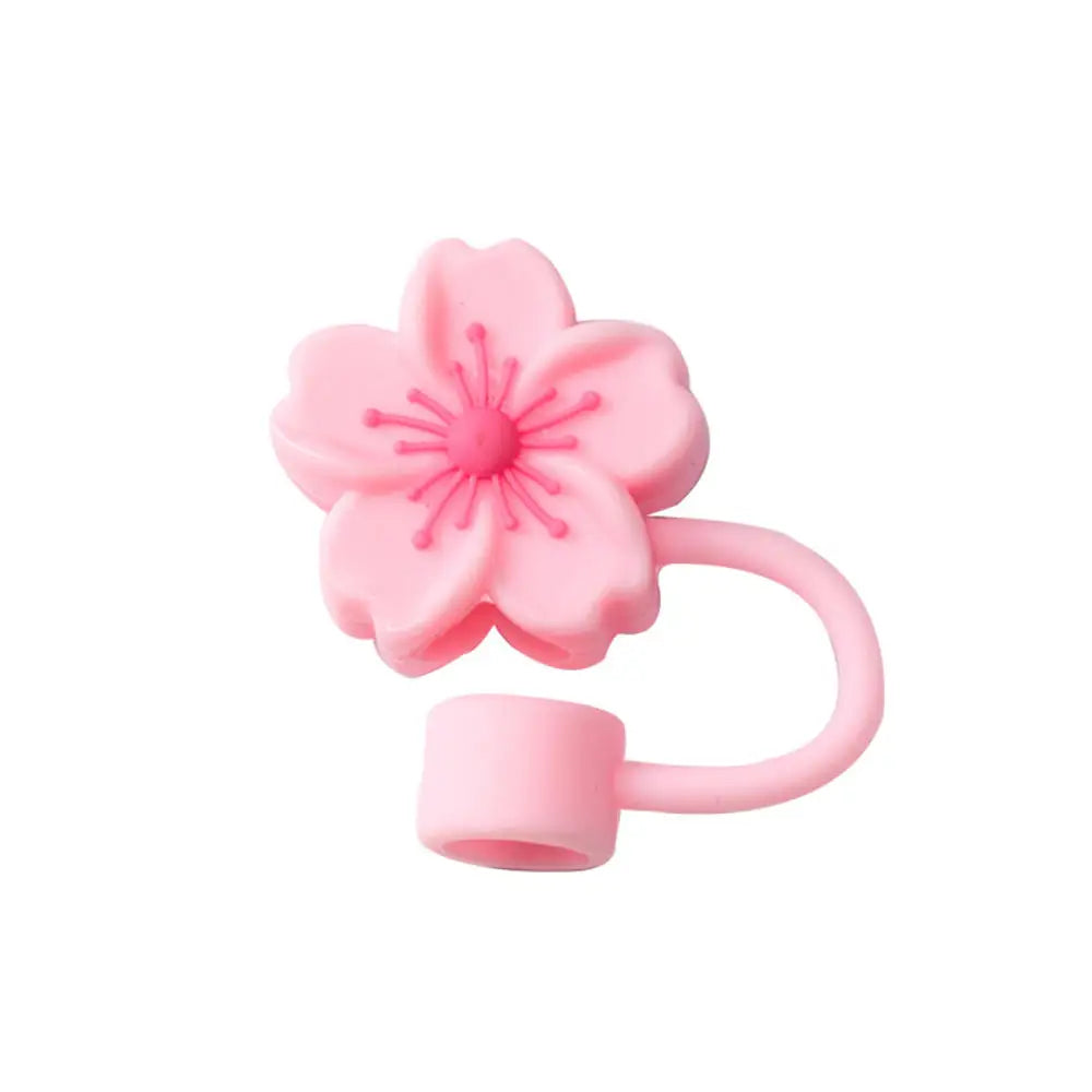 Flower Shape Straw Cover Compatible Stanley 30& Tumbler Soft Silicone