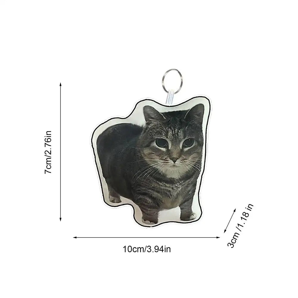 Cat Key Chain Cute Kitten Keychain with Sound Adorable Backpack Keyring Pendant Cat Keychain Pendant doll keychain for Kids Oasis Select B
