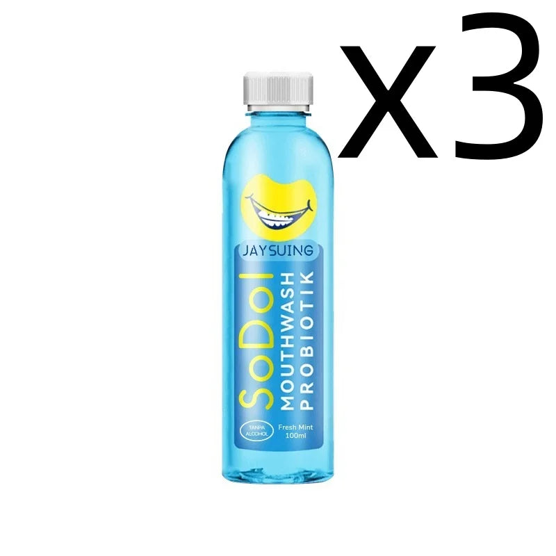 Mint Mouthwash Instant Fresh Breath Deep Cleaning Reduce Bad Breath Prevent Gum Health Improving Dry Mouth Oral Care Mouthwash Oasis Select 100ml X 3PCS One Unit adults