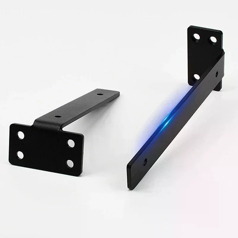 6/8/10/12inch Heavy Duty Cast Iron Shelves Brackets Floating Shelf Brackets 4MM Thicked Invisible L Brackets For Shelves Support Oasis Select