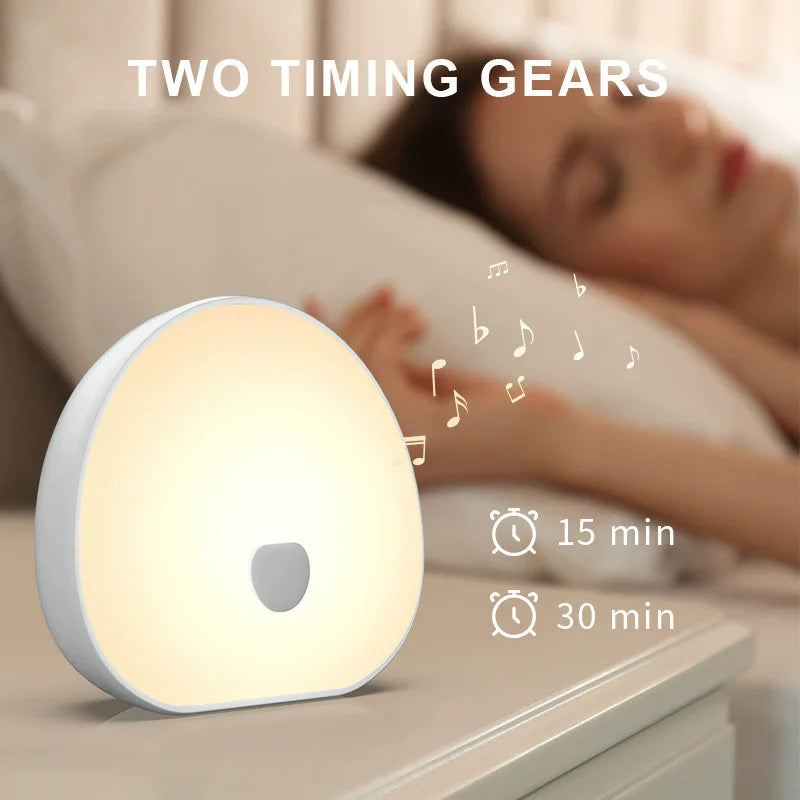 LED Night Light White Noise Sleep Aid Night Lamp Intelligent Rechargeable Seven-color Changing Ambient Lights Baby Kids Bedroom Oasis Select Default Title