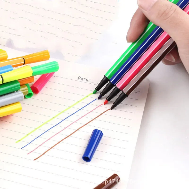 Children Painting 6/12 Non-toxic Water Color Pencil Washable Watercolor Pen Mark Painting for Kids Drawing Art Supplies Oasis Select