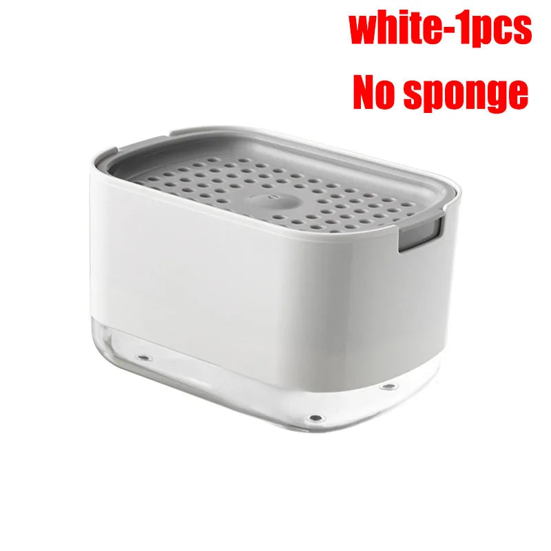 Dishwashing Liquid Dispensers Kitchen Soap Dispensers Dish Soap Dispenser Kitchen Detergent Large Capacity Sink Automatic Home Oasis Select white-A-1pcs
