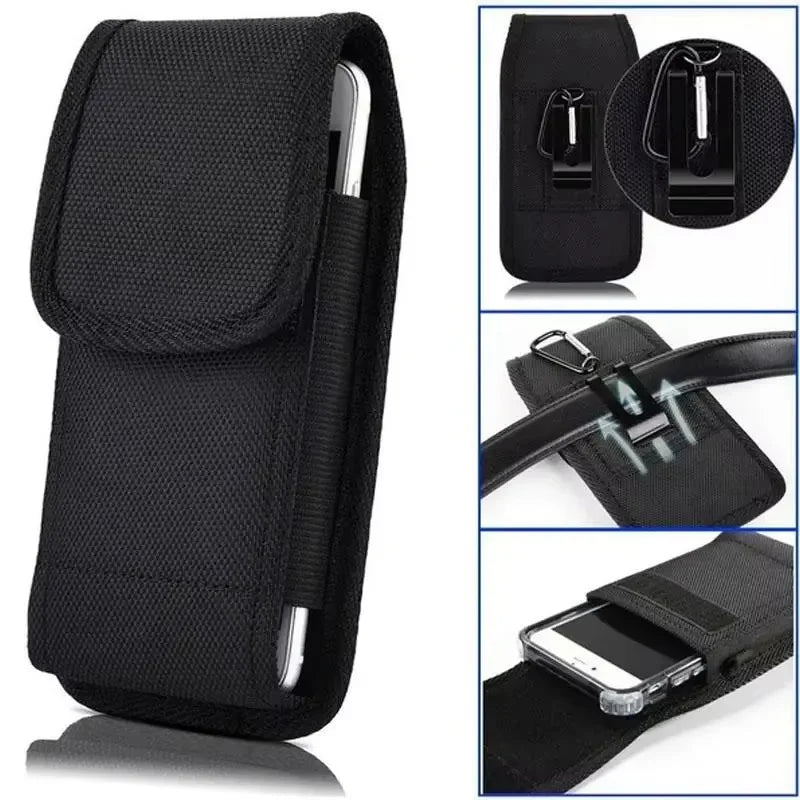 1/2/3pcs Tactical Cell Phone Pouch with Free D Shaped Buckle Protable Wallet Card Waist Pack Outdoor Sports Nylon Carrying Case Oasis Select