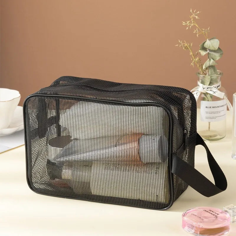 Mesh Shower Caddy Tote Bag Cosmetic Storage Bag Multifunctional Shower Bag Large Capacity Portable Toiletry Organizer Oasis Select